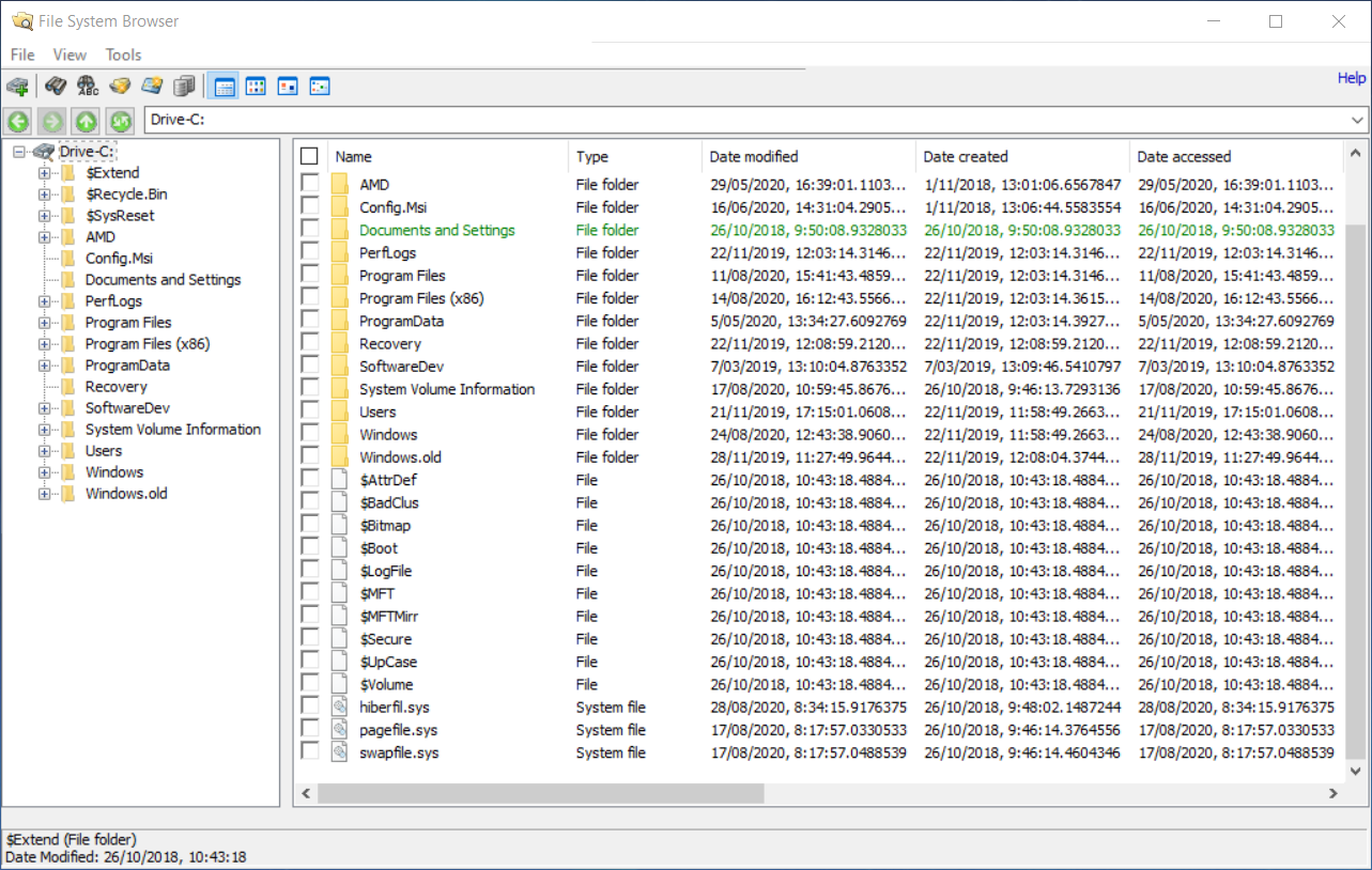 windows 10 ntfs file system