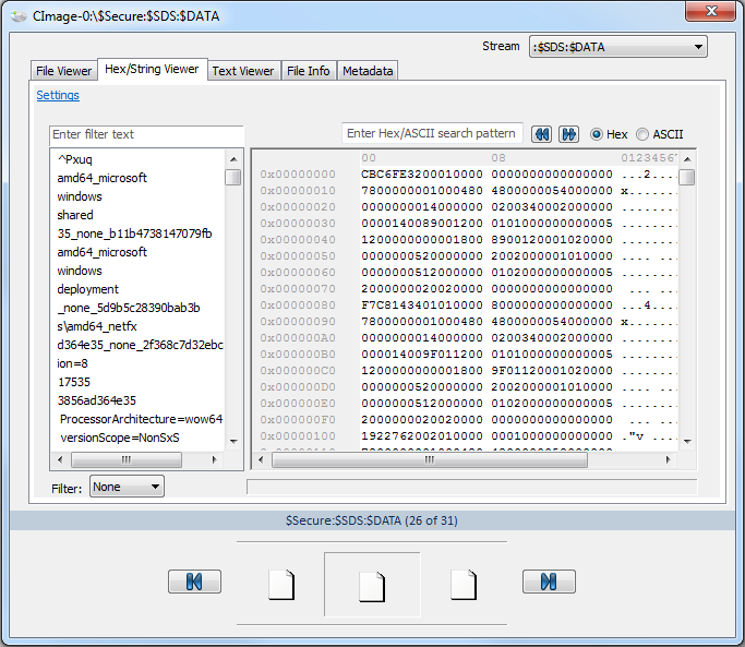 OSForensics - FAQs - How to view files with NTFS streams